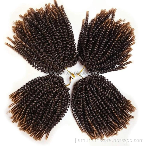 8 Inches Synthetic Passion Twists Crochet Braids Low Temperature Spring Twist Hair Extensions Wholesale